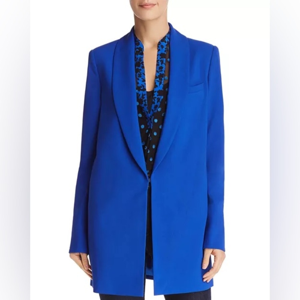 Alice + Olivia Jace Oversized Blazer Medium Electric Blue